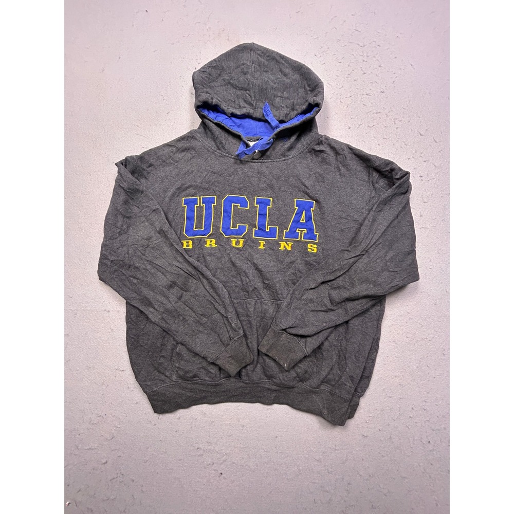 UCLA Bruins Hoodie Sweatshirt Cotton Blend Grey Blue XL Mens